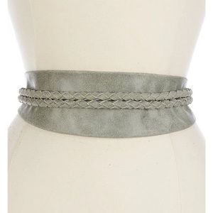 ADA Collection Lucky Braided Leather Wrap Belt.